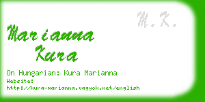 marianna kura business card